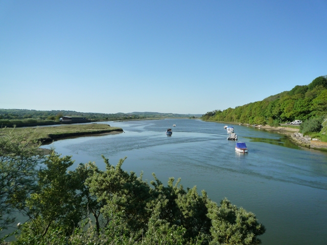 View of the river Axe mud flats