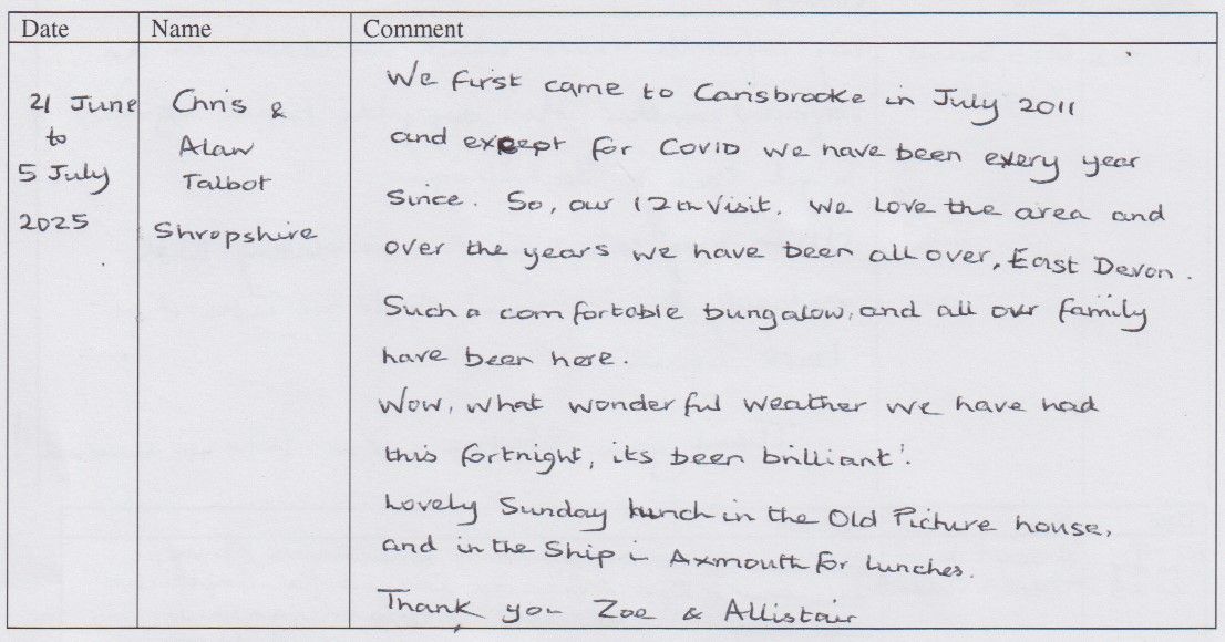 Guest book page 85a